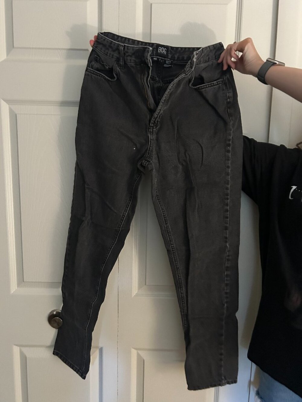BDG High Rise Mom Jean in Black